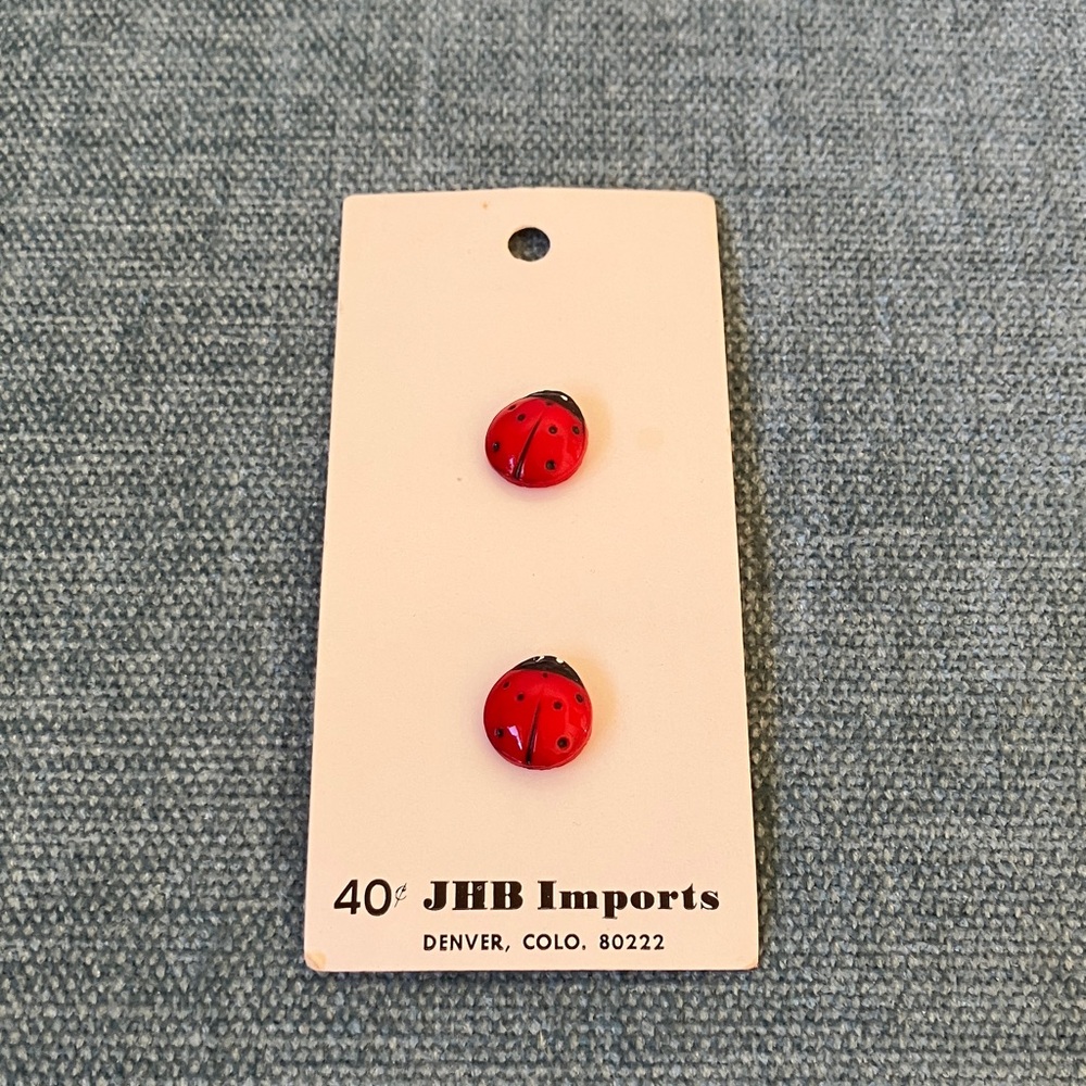 JHB Imports Ladybug Buttons